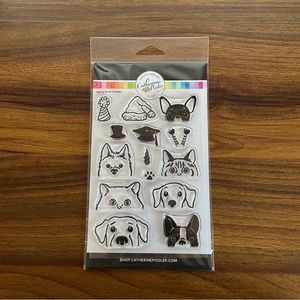 Catherine Pooler Designs Clear Stamp Set Peeking Pets Dogs Cats